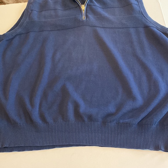 Johnston and Murphy 1/4 zip Vest size XL Medium Blue - Picture 7 of 10